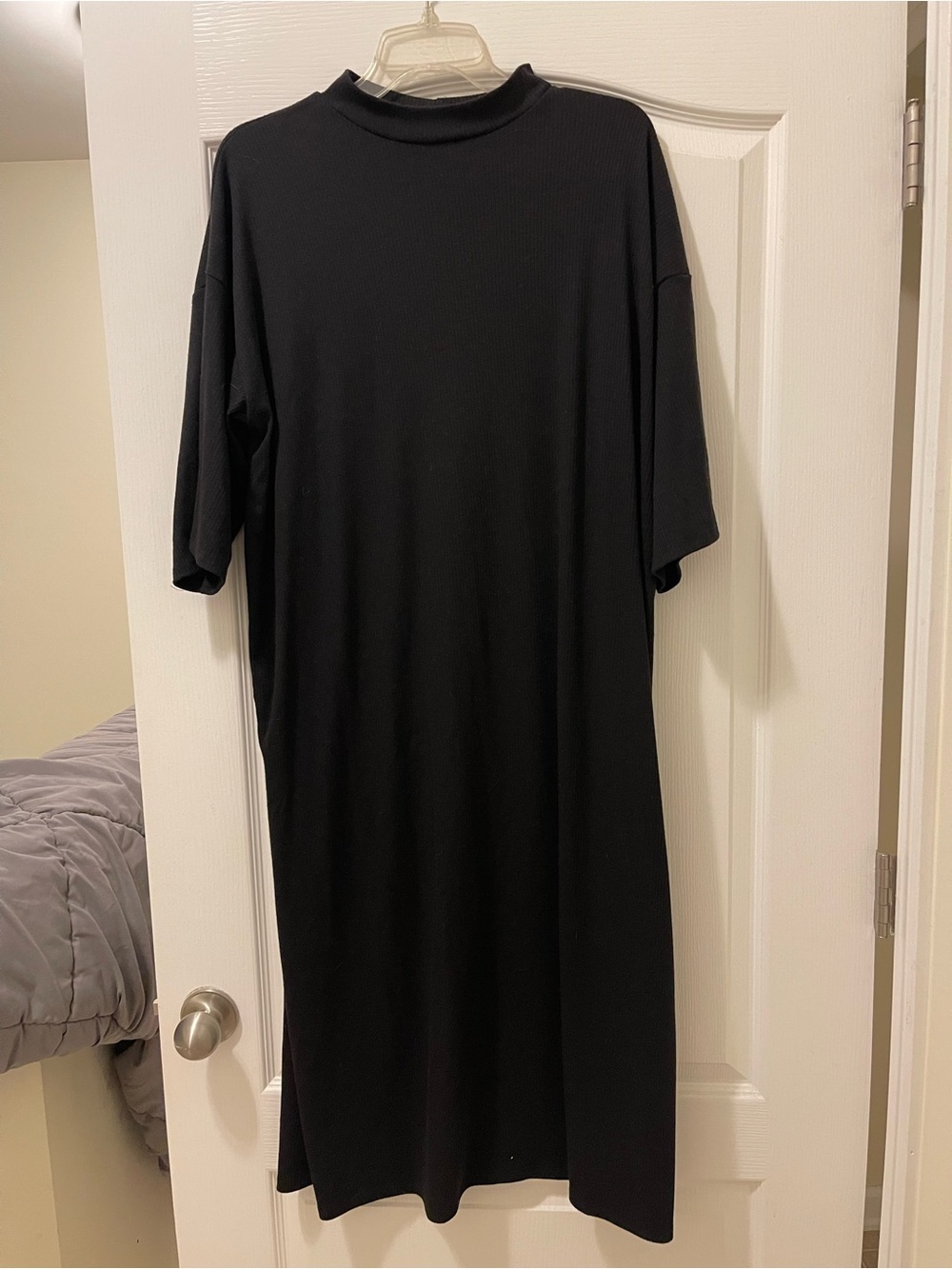 Dressed in LALA Black Midi T-Shirt Dress